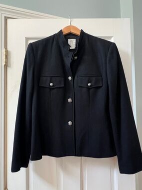 Clifford & Wills Women’s Black Military-Style Button Jacket